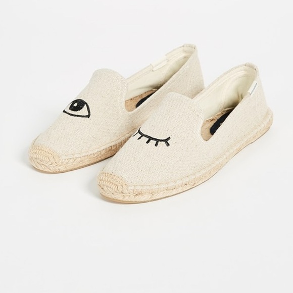 Soludos Shoes - SOLUDOS Cream Winky Eye Espadrilles EU 37